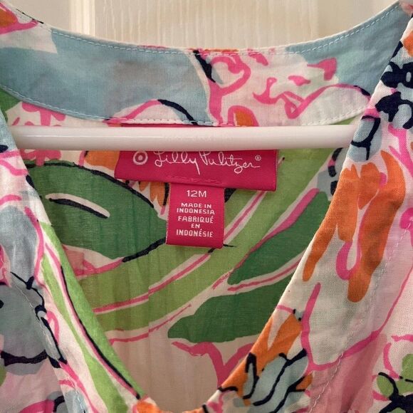 Lilly Pulitzer for Target Swim Cover Up Nosie Posey Floral Girls Size 12 Months - Picture 9 of 13